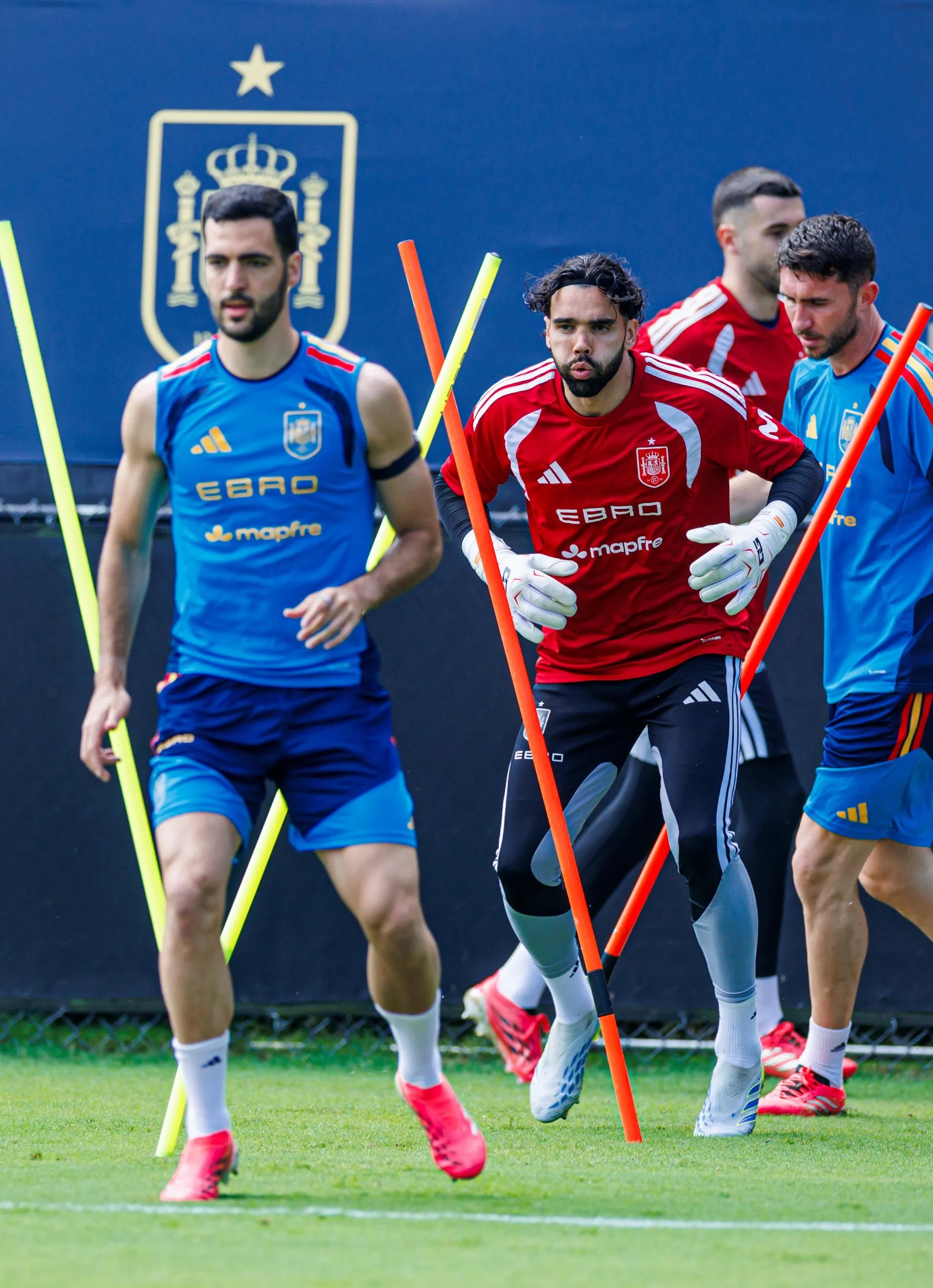 David Raya in training in Chattanooga, Tennessee
