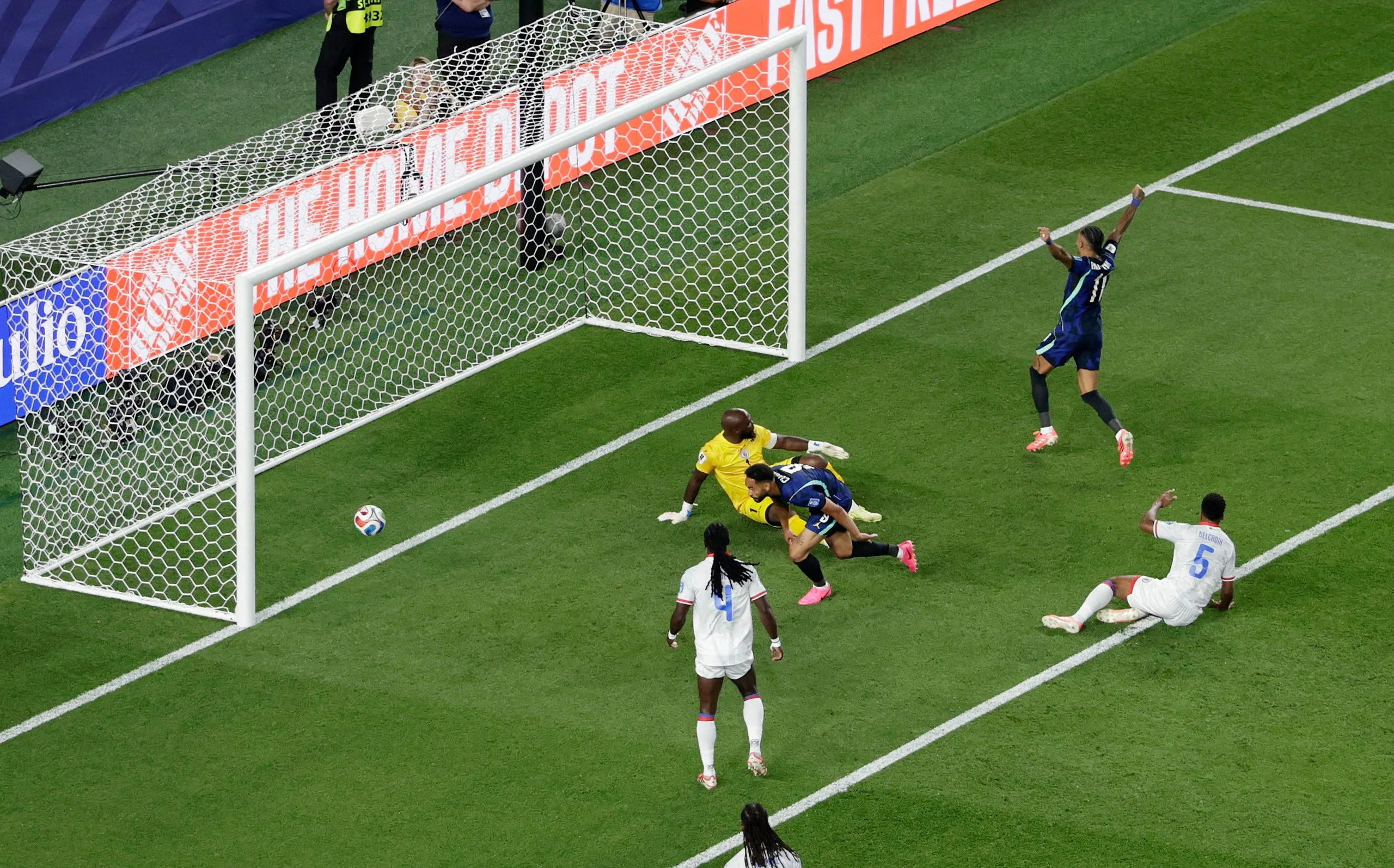 The ball is over the line