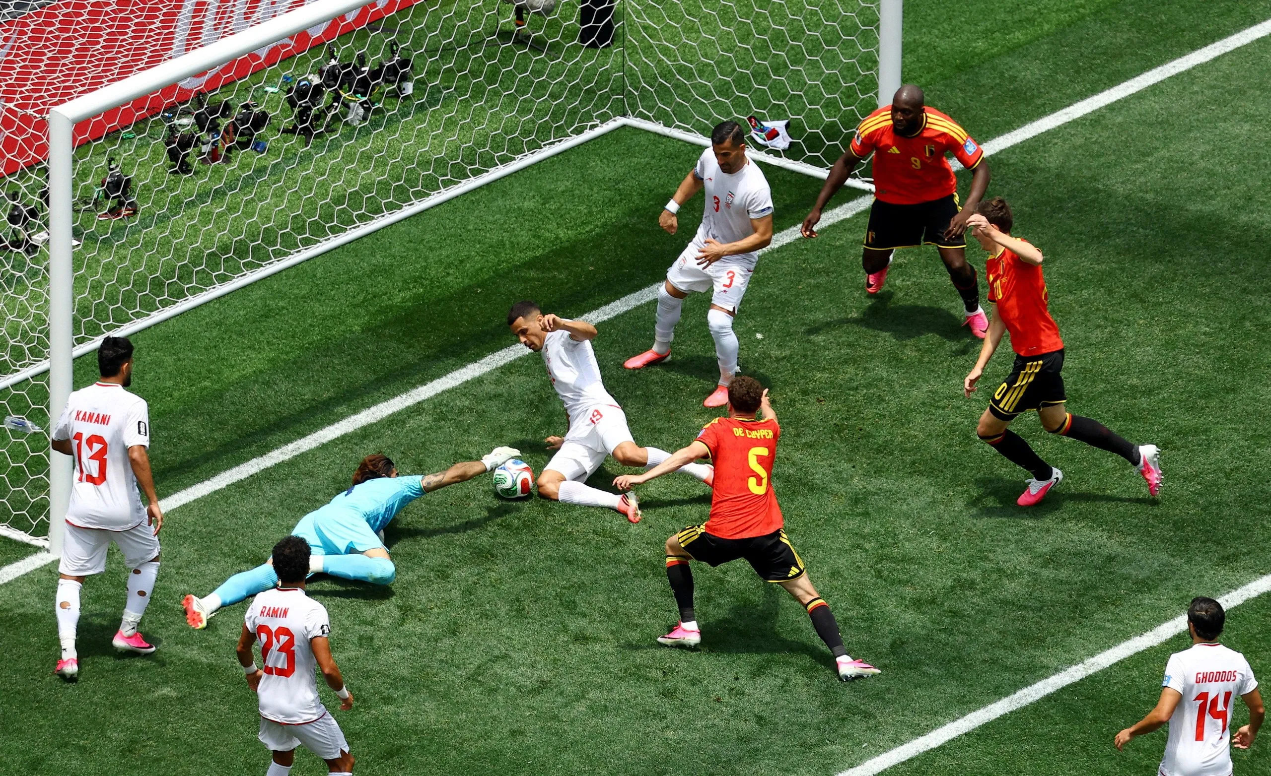 Alireza Beiranvand makes the match-defining save.