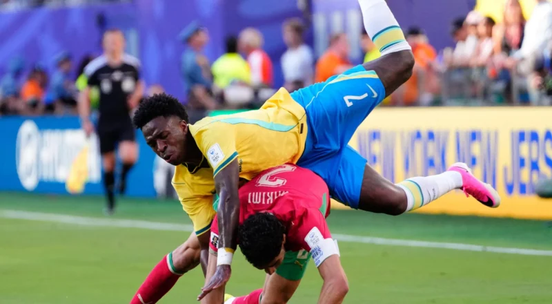 Vinícius Júnior rescues lacklustre Brazil as Morocco earn deserved World Cup draw