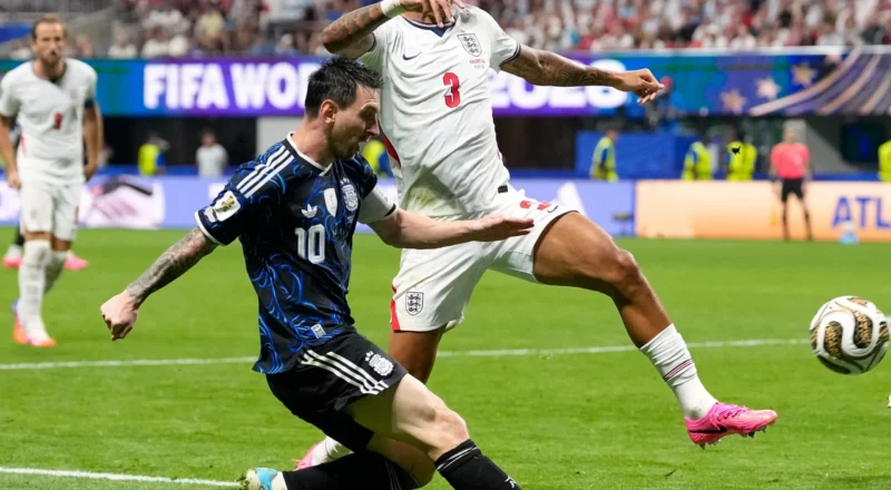 England appeared to have Lionel Messi under control until the crucial moments