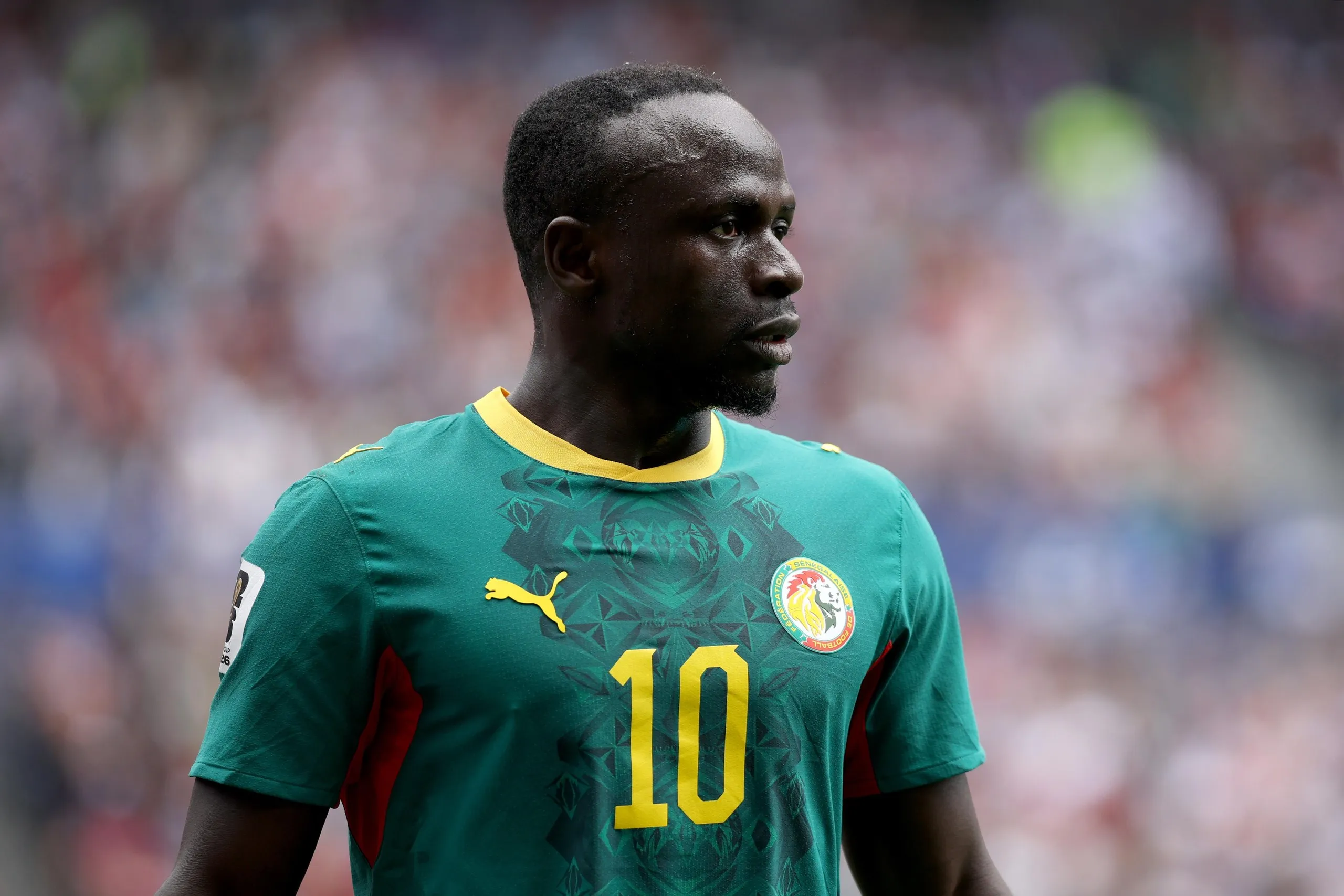 Sadio Mané playing for Senegal