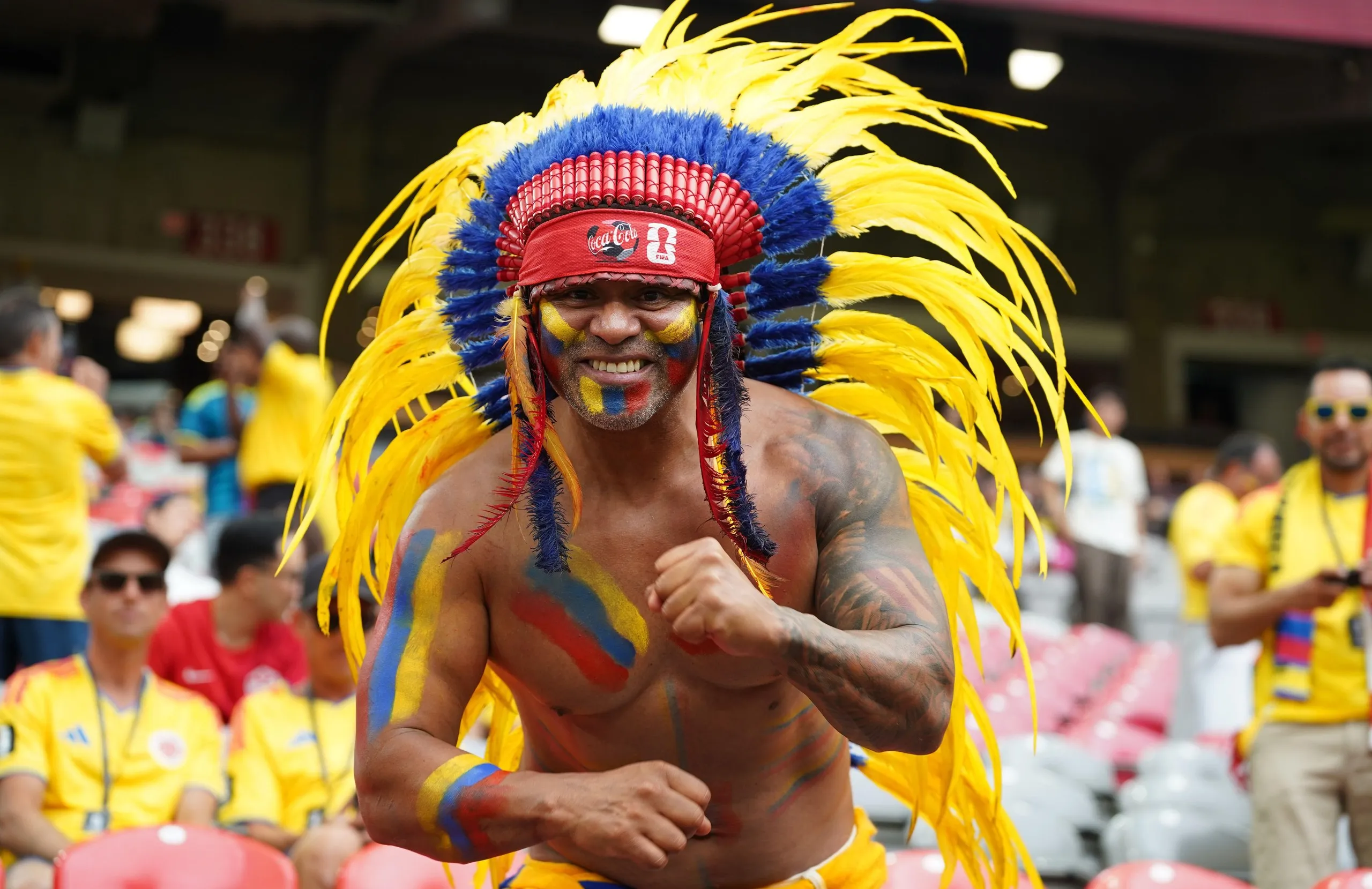 Colombia fans outnumber the Swiss in Vancouver