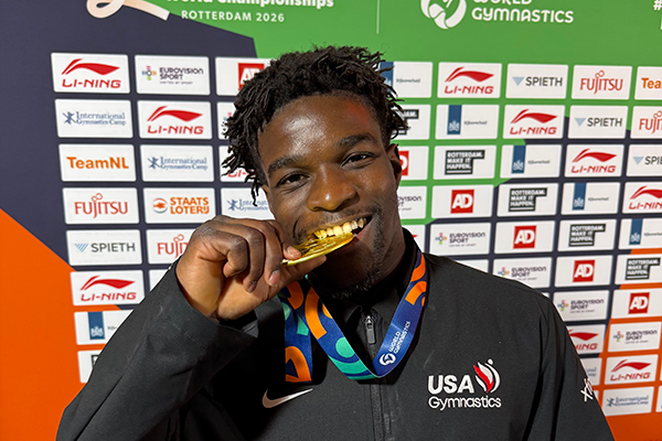 Frederick Richard, Andrade, and Nemour among champions at Rotterdam apparatus finals